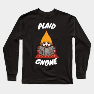 Plaid Gnome Long Sleeve T-Shirt